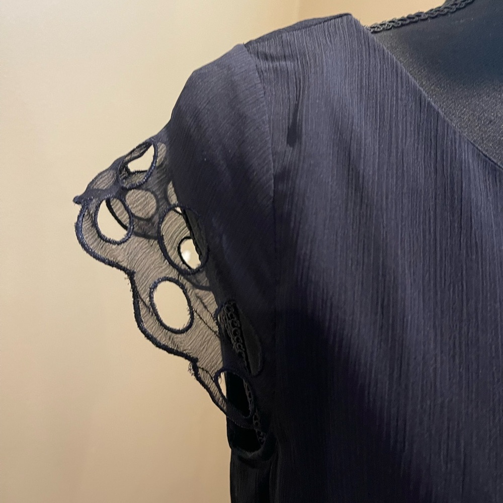Bar III Above Knee Cutout Dress - Medium - Dark Navy - NWT - Picture 3 of 8